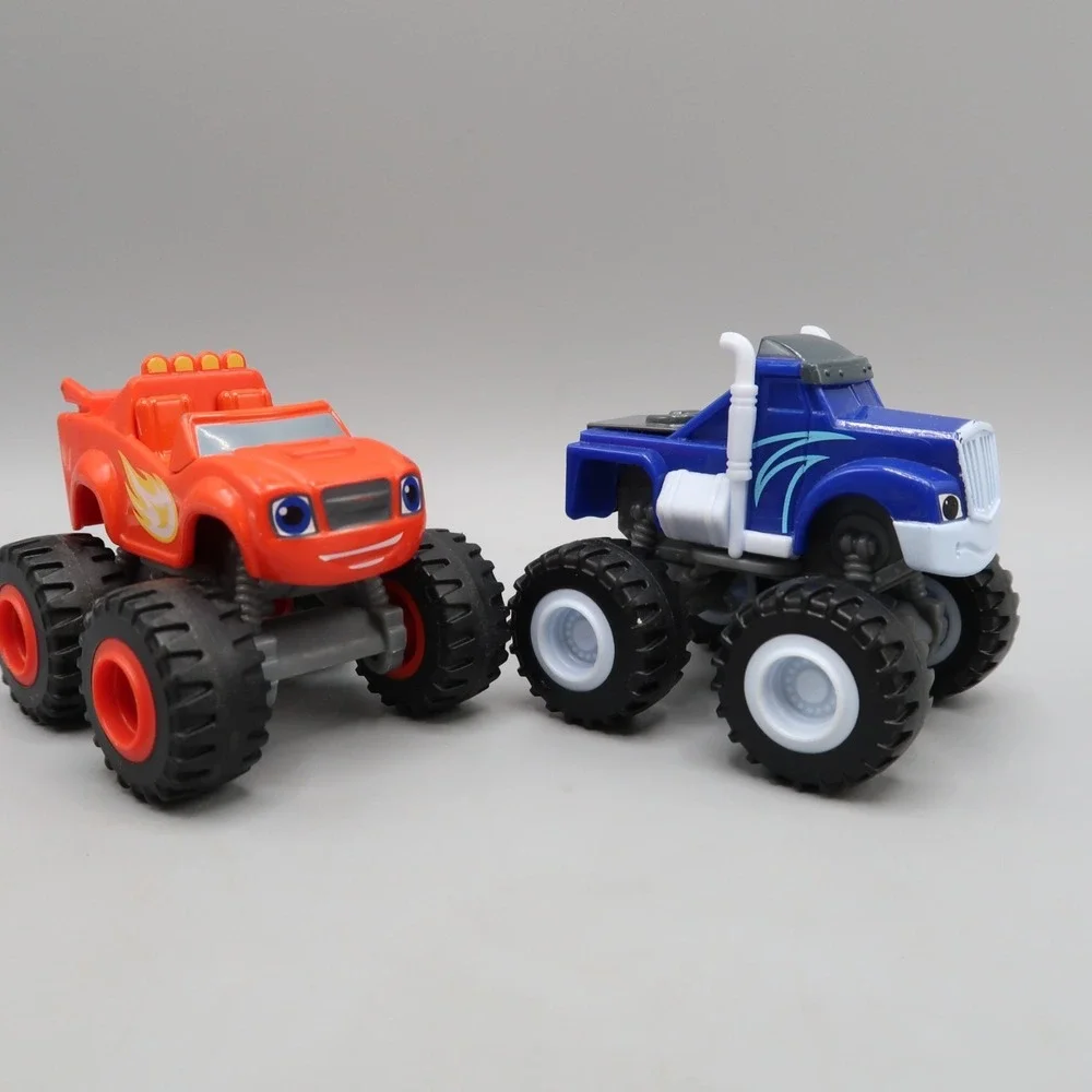 Blaze and‎ The Monster Machines Blaze Zeg Chuggington Stripes Diecast Car Lot 4